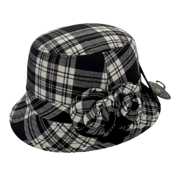 NWT TARTAN TRADITIONS Fashionable Plaid Check Patterned Bucket Hat - Picture 4 of 7
